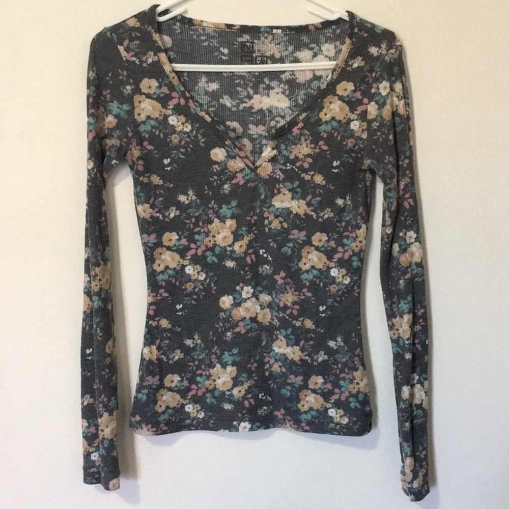Longsleeve Nollie Sexy Comfy Tee V Neck Scoop Neck